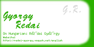 gyorgy redai business card